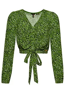 Koszulki i topy damskie - Superdry Vintage Tie Front Top W6011553A Rain Green AOP 6 Kobieta, Rain Green Aop, 32 - grafika 1
