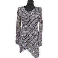 Sukienki - Cream Sukienka Przed Kolano Stylowa Wygodna Szara Rozmiar S - miniaturka - grafika 1