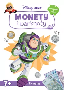 Książka dla dzieci Disney Uczy Monety i banknoty UPZ-9301 - Książki edukacyjne - miniaturka - grafika 3