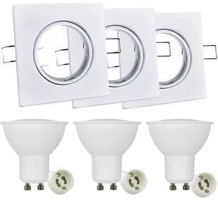 Polux Zestaw 3 oczek OLIN 3x3,5W LED 305862 Biały SANICO - Oprawy, klosze i abażury - miniaturka - grafika 1