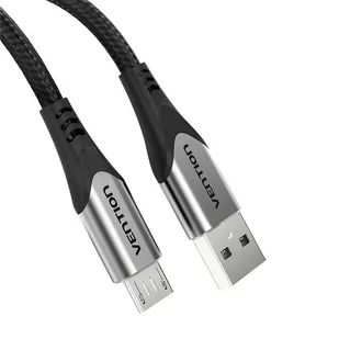 Kabel USB 2.0 A do Micro USB Vention COAHI 3A 3m szary - Kable - miniaturka - grafika 3