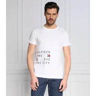 Koszulki męskie - Tommy Hilfiger T-shirt OFF PLACEMENT | Slim Fit - miniaturka - grafika 1