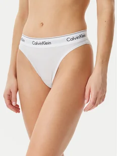 Calvin Klein Underwear Figi klasyczne z wysokim stanem LV00QF8319 Biały - Majtki damskie - miniaturka - grafika 1