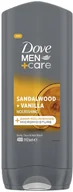 Żele pod prysznic dla mężczyzn - Dove Men+Care Sandalwood + Vanilla Żel pod prysznic dla mężczyzn 400ml - miniaturka - grafika 1