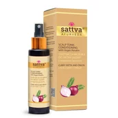 Odżywki do włosów - Sattva Scalp Tonic wcierka do włosów Curry Patta & Onion 100ml - miniaturka - grafika 1