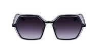 Okulary przeciwsłoneczne - KARL LAGERFELD Damskie okulary przeciwsłoneczne KL6083S, czarne/szare, jeden rozmiar, Czarny/Szary, Rozmiar uniwersalny - miniaturka - grafika 1