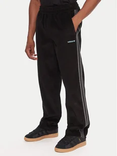 adidas Spodnie dresowe Corduroy JX3107 Czarny Regular Fit - Spodnie sportowe męskie - miniaturka - grafika 1
