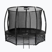 Trampoliny - Jumpi Trampolina ogrodowa Jumpi Maxy Comfort Plus 374 cm czarna TR12FT - miniaturka - grafika 1