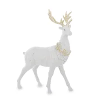 Ozdoby bożonarodzeniowe - Figurka - renifer biały 36x28 cm stojący REN - miniaturka - grafika 1