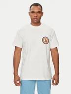 Koszulki męskie - Lee T-Shirt Varsity 112350085 Écru Relaxed Fit - miniaturka - grafika 1