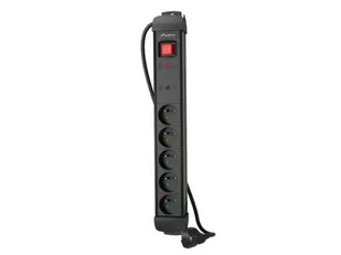 Listwa zasilająca Lanberg SP1 5m 5x 230V PL czarna - Listwy zasilające - miniaturka - grafika 1