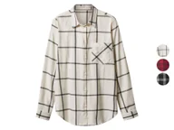 Koszule damskie - esmara® Koszula flanelowa damska z bawełny - miniaturka - grafika 1