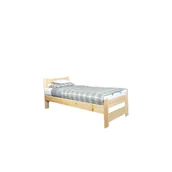 Stelaże pod materac - Łóżko Drewniane Sosnowe Hotelowe 90 x 200 ze Stelażem Meble Doktór Bejca Czarna - miniaturka - grafika 1