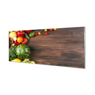 Ścienny panel Arbuz pomidorki koperek 125x50 cm - Dekoracje domu - miniaturka - grafika 1