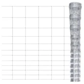 Ogrodzenia - vidaxl Siatka ogrodzeniowa, galwanizowana stal, srebrna, 50x1,6 m! 149509 - miniaturka - grafika 1
