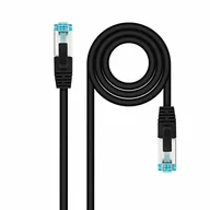 Kable miedziane - NANOCABLE 10.20.1700-L30-BK kabel sieciowy Cat.7 600 MHz SFTP PIMF AWG26, czarny, 30 cm - miniaturka - grafika 1
