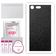 Szkła hartowane na telefon - Folia naklejka skórka strukturalna na TYŁ do Sony Xperia XZ Premium -  Plaster Miodu Czarny - apgo SKINS - miniaturka - grafika 1