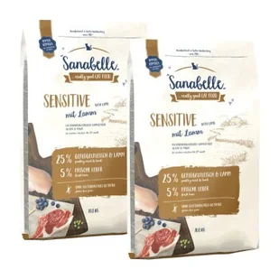 Sanabelle Sensitive Jagnięciną 2x10 kg - Mokra karma dla kotów - miniaturka - grafika 1