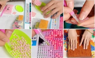 Diamentowa mozaika Kotek Piesek Przyjaciele - Prace ręczne dla dzieci - miniaturka - grafika 3