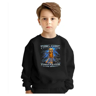 BLUZA DZIECIĘCA ITALIAN BRAINROT TUNG SAHUR 134-140 DLA CHŁOPCA DZIEWCZYNKI - Bluzy dla dziewczynek BLUZA DZIECIĘCA ITALIAN BRAINROT TUNG SAHUR 134-140 DLA CHŁOPCA DZIEWCZYNKI - Bluzy dla dziewczynek - miniaturka - grafika 1