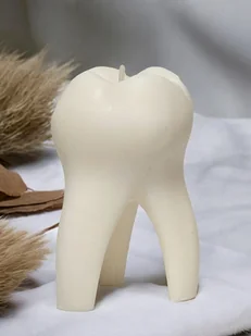Świeca sojowa w kształcie Zęba - 125 ml - Bezzapachowa - Świece - miniaturka - grafika 1
