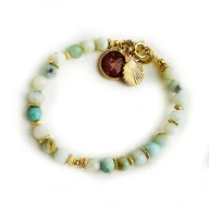 Bransoletki - BŁOGOŚĆ 2- Bransoletka AMAZONIT, kamienie naturalne - miniaturka - grafika 1