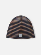 Czapki damskie - Reima Czapka beanie "Tantsu" w kolorze pomarańczowo-granatowym - miniaturka - grafika 1
