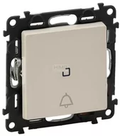 Wyłączniki światła i elektryczne - Legrand Przycisk przełączny ON/NC z podświetleniem VALENA LIFE aluminium 752316 - miniaturka - grafika 1