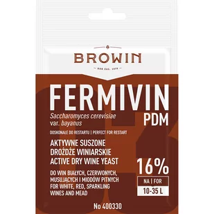 BROWIN Drożdże winiarskie FERMIVIN PDM 7 g BROWIN - Domowy wyrób alkoholu - miniaturka - grafika 1