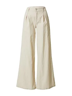 Urban Classics Damskie spodnie High Linen Mixed Wide Leg Pants, trawa softseagrass, 28 - Spodnie damskie - miniaturka - grafika 1