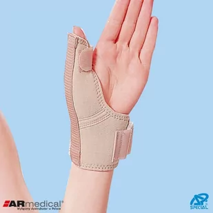 Orteza kciuka z szyną aluminiową XL - Ortezy, stabilizatory i opaski elastyczne - miniaturka - grafika 1