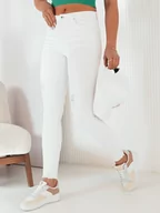 Spodnie damskie - Spodnie damskie jeansowe BRENO białe Dstreet UY1993-3XL - miniaturka - grafika 1