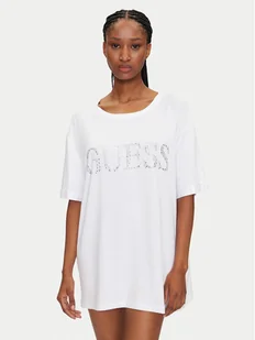 Guess T-Shirt E5GI07 K68D2 Biały Regular Fit - Koszulki i topy damskie - miniaturka - grafika 1