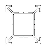 Inne meble biurowe - B2B Partner Słupek łączący, wysokość 1650 mm CF-C3A3+5+7+8,2ways - miniaturka - grafika 1