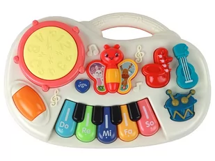 Pianinko Edukacyjne Klawisze Instrumenty Motylki Panel Edukacyjny Muzyczny - Grzechotki dla dzieci - miniaturka - grafika 3