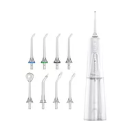 Torby podróżne - Ultracare Plus profesjonalny irygator do jamy ustnej, z 5 trybami, 8 dysz, zbiornik na wodę o pojemności 250 ml, możliwość ładowania przez USB i torba podróżna w zestawie (biała) - miniaturka - grafika 1