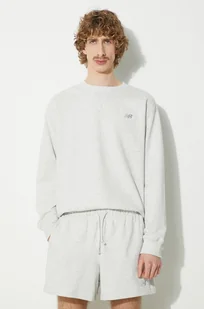 New Balance bluza bawełniana męska kolor szary melanżowa - Bluzy męskie - miniaturka - grafika 1