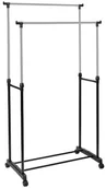 Wieszaki i stojaki - Wieszak regulowany na ubrania na kółkach B2-F48 - miniaturka - grafika 1