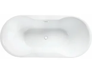 Besco Wanna wolnostojąca Navia 160x80 cm + maskownice syfonu w kolorze białym - Wanny - miniaturka - grafika 8