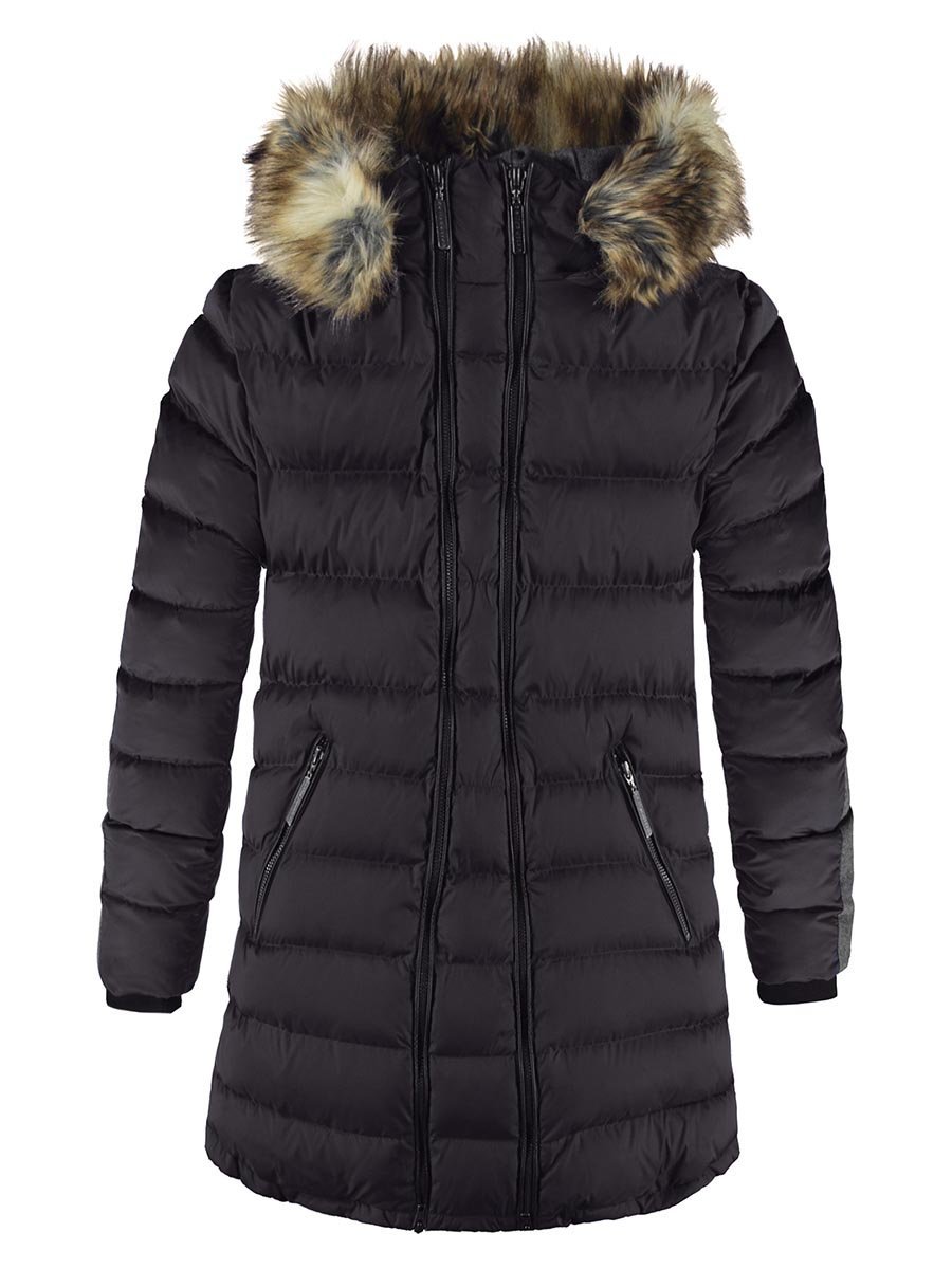 Damska kurtka zimowa ciążowa czarna Bellybutton Maternity, r.44