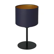 Lampy stojące - Luminex Arden 3572 Lampa stołowa lampka 1x60W E27 czarny/niebieski/złoty - miniaturka - grafika 1