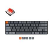 Klawiatury - Keychron K7 Slim Oświetlenie RGB Red Gateron Hot-Swap K7-H1 ciemnoszara - miniaturka - grafika 1