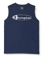 Koszulki i topy damskie - Champion Boy's Legacy Graphic Shop S/L tank top, granatowy, 5-6 lat - miniaturka - grafika 1