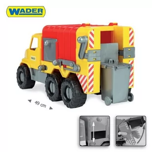 Wader City Truck - Śmieciarka - Samochody i pojazdy dla dzieci - miniaturka - grafika 2
