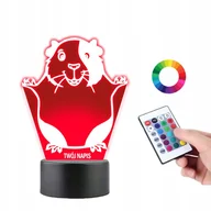 Lampy pozostałe - Lampka na Biurko Statuetka Chomik Świnka Morska - miniaturka - grafika 1