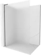 Ścianki i drzwi prysznicowe - Mexen Kioto L ścianka prysznicowa Walk-in 110 x 200 cm, szron, gun gray szczotkowany - 800-110-103-66-30 - miniaturka - grafika 1