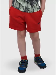 Spodnie i spodenki dla chłopców - 4F Sport Performance Spodenki Chłopięce Szorty Dziecięce Czerwone L22JSKMD001-62S - grafika 1
