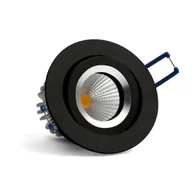 Oprawy, klosze i abażury - OXYLED Lampa wpuszczana LARSI L SLIM 6W 36 3000K czarna 459758 - miniaturka - grafika 1