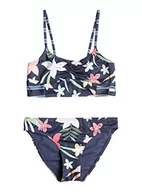 Stroje kąpielowe dla dziewczynek - Quiksilver Vacay for Life Crop Top Set Bikini Dziewczęce (Zestaw 1) - miniaturka - grafika 1