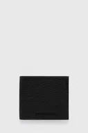 Portfele - Emporio Armani portfel skórzany męski kolor czarny - miniaturka - grafika 1
